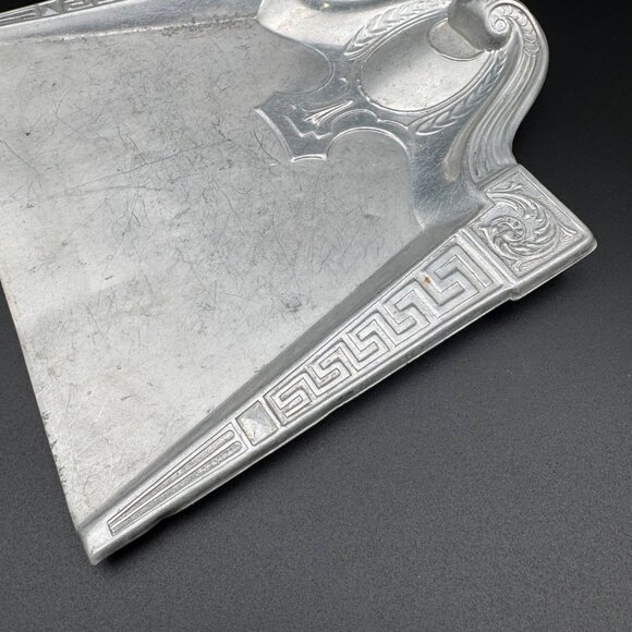Antique Aluminum Silent Butler Crumb Catcher Tray with Scraper Vintage - Picture 9 of 16
